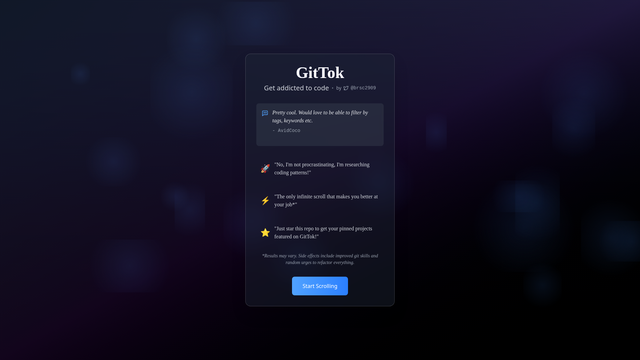 gittok screenshot