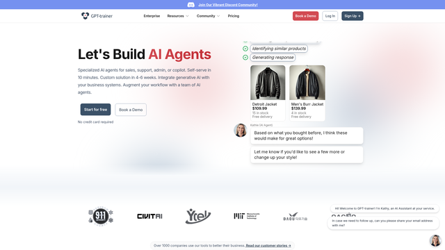 GPT-trainer screenshot