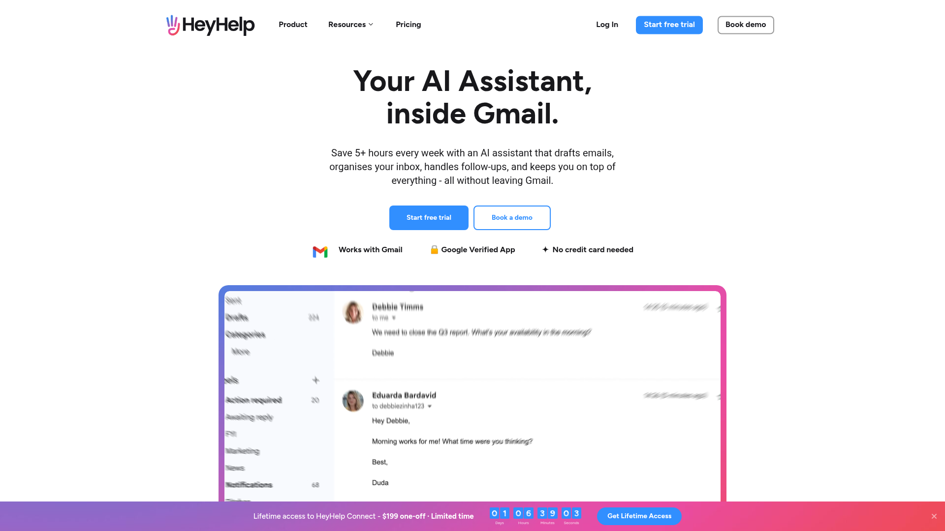 HeyHelp screenshot