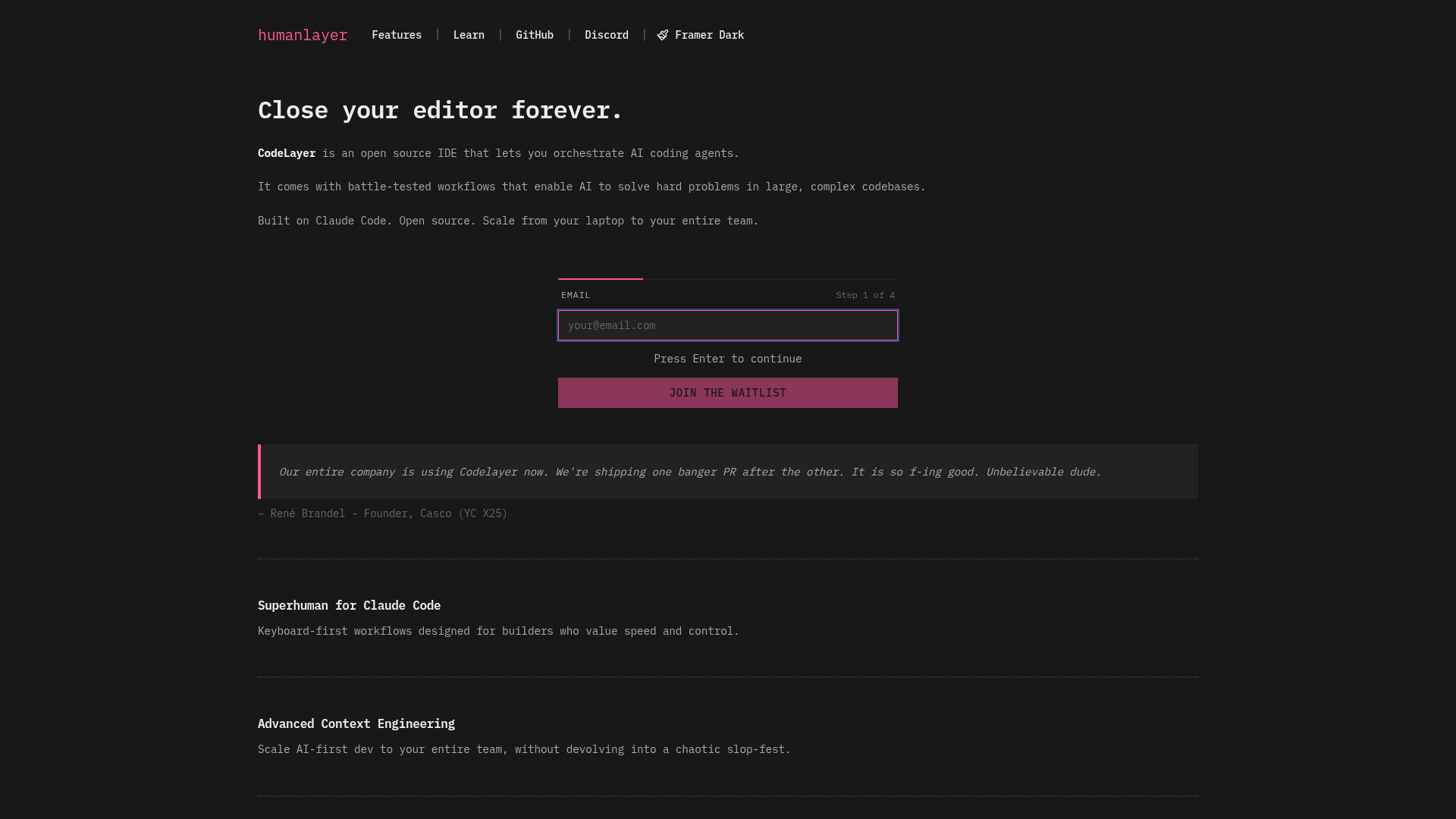 HumanLayer screenshot