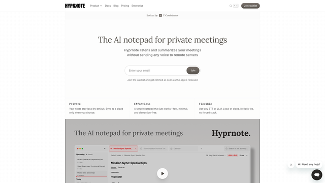 Hyprnote screenshot
