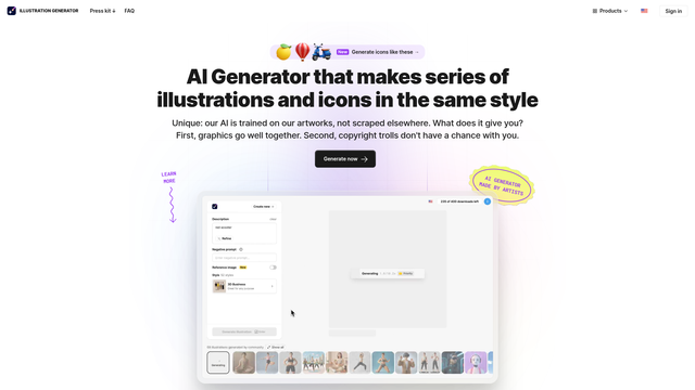 AI Illustration Generator