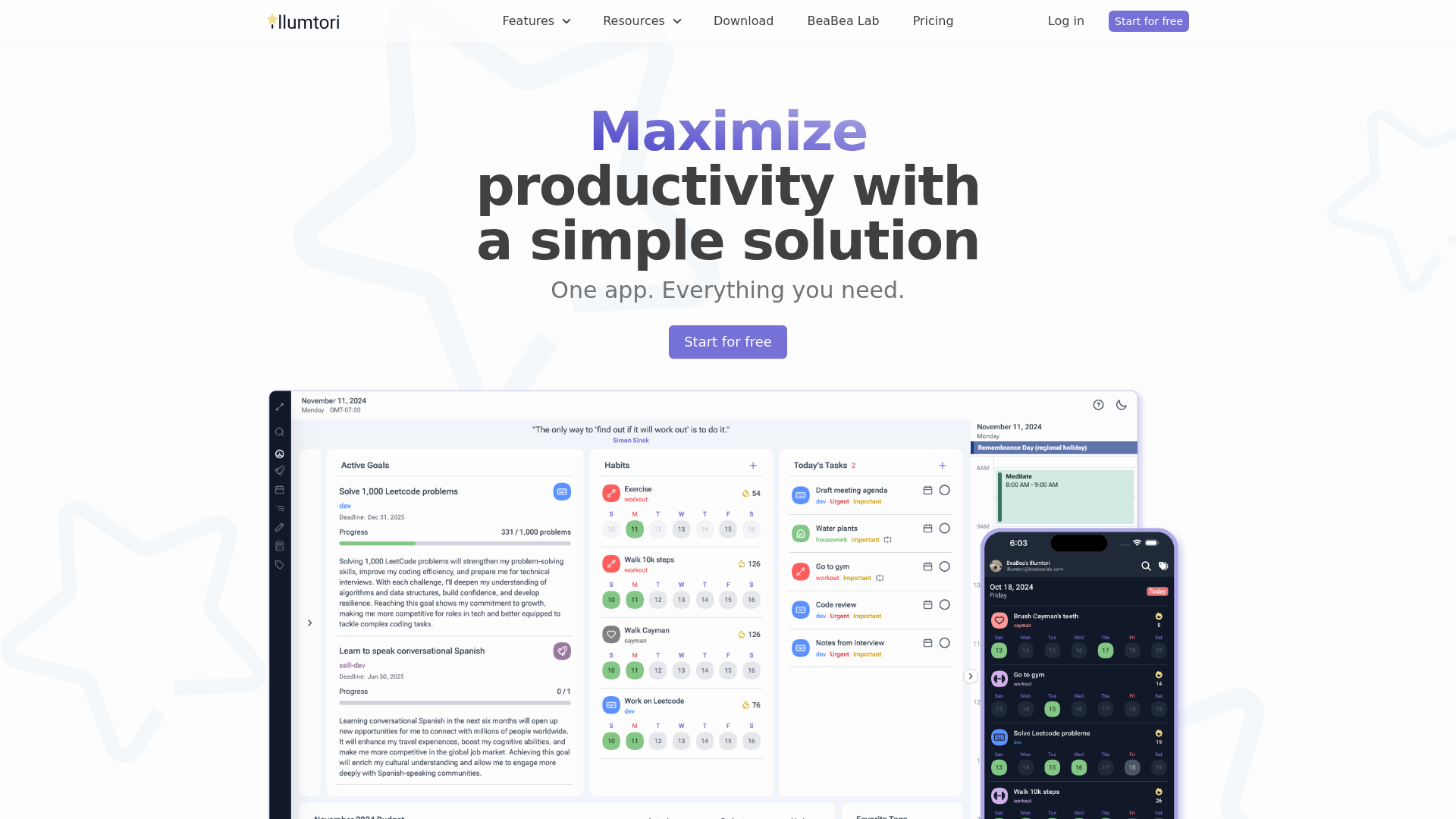Illumtori screenshot