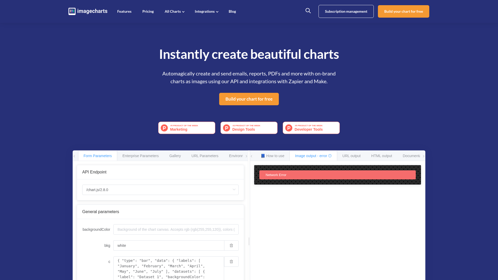 Image Charts screenshot