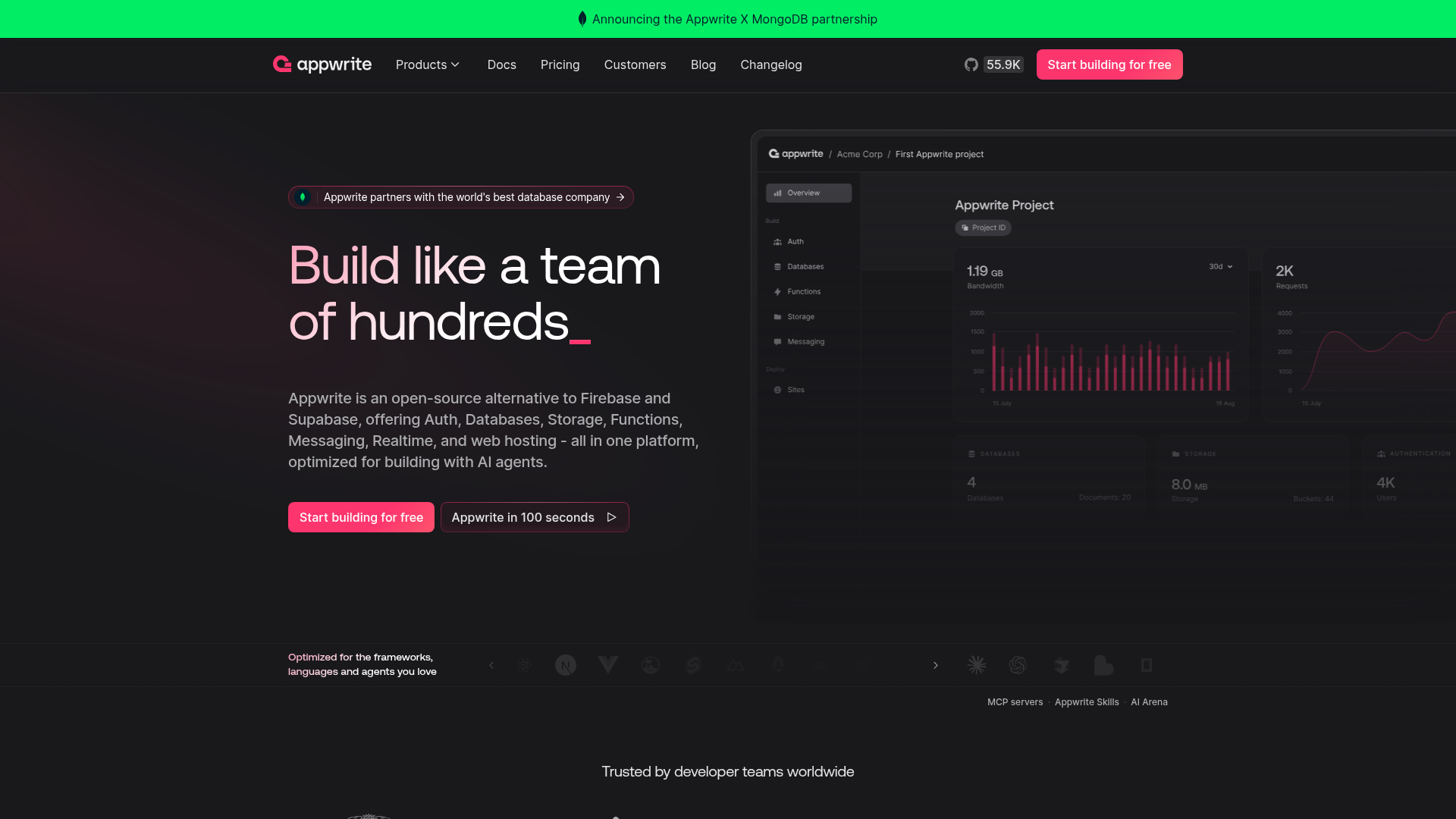 Appwrite screenshot