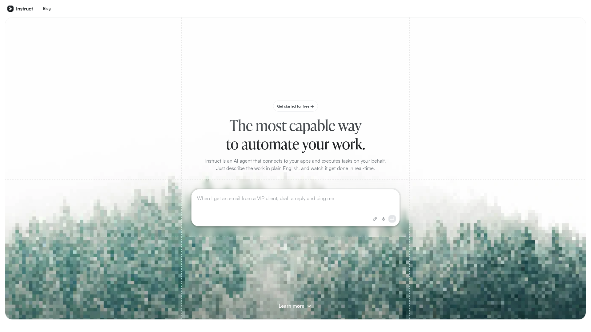 Instruct AI screenshot