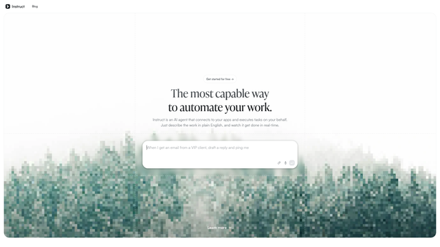 Instruct AI screenshot
