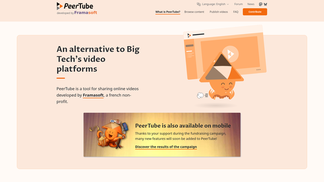 PeerTube screenshot