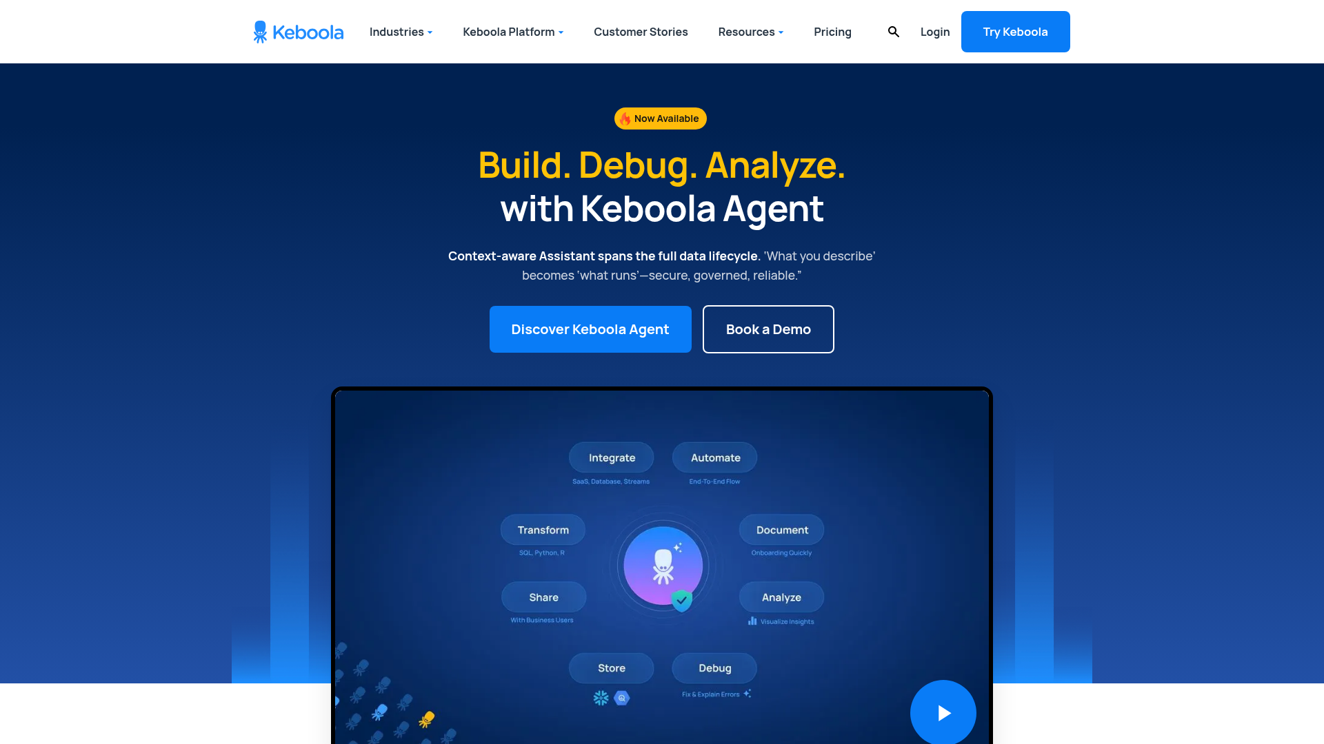 Keboola screenshot