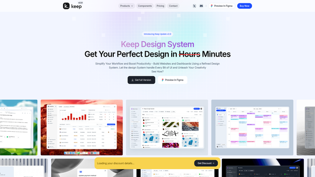 Keep Design System screenshot