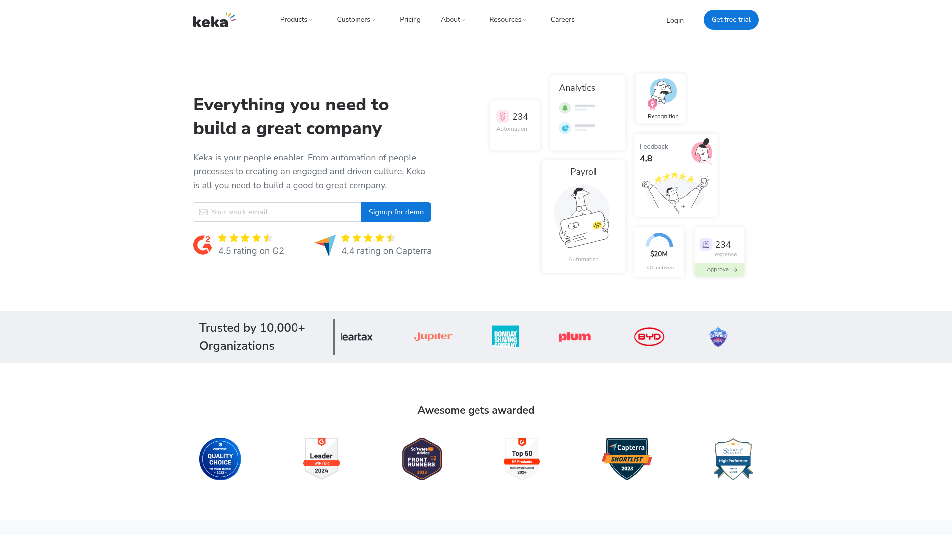 Keka screenshot