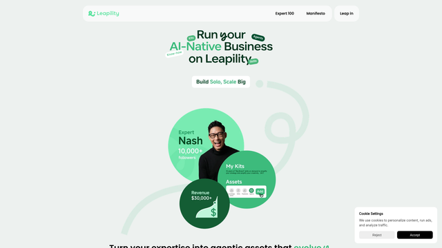 Leapility screenshot