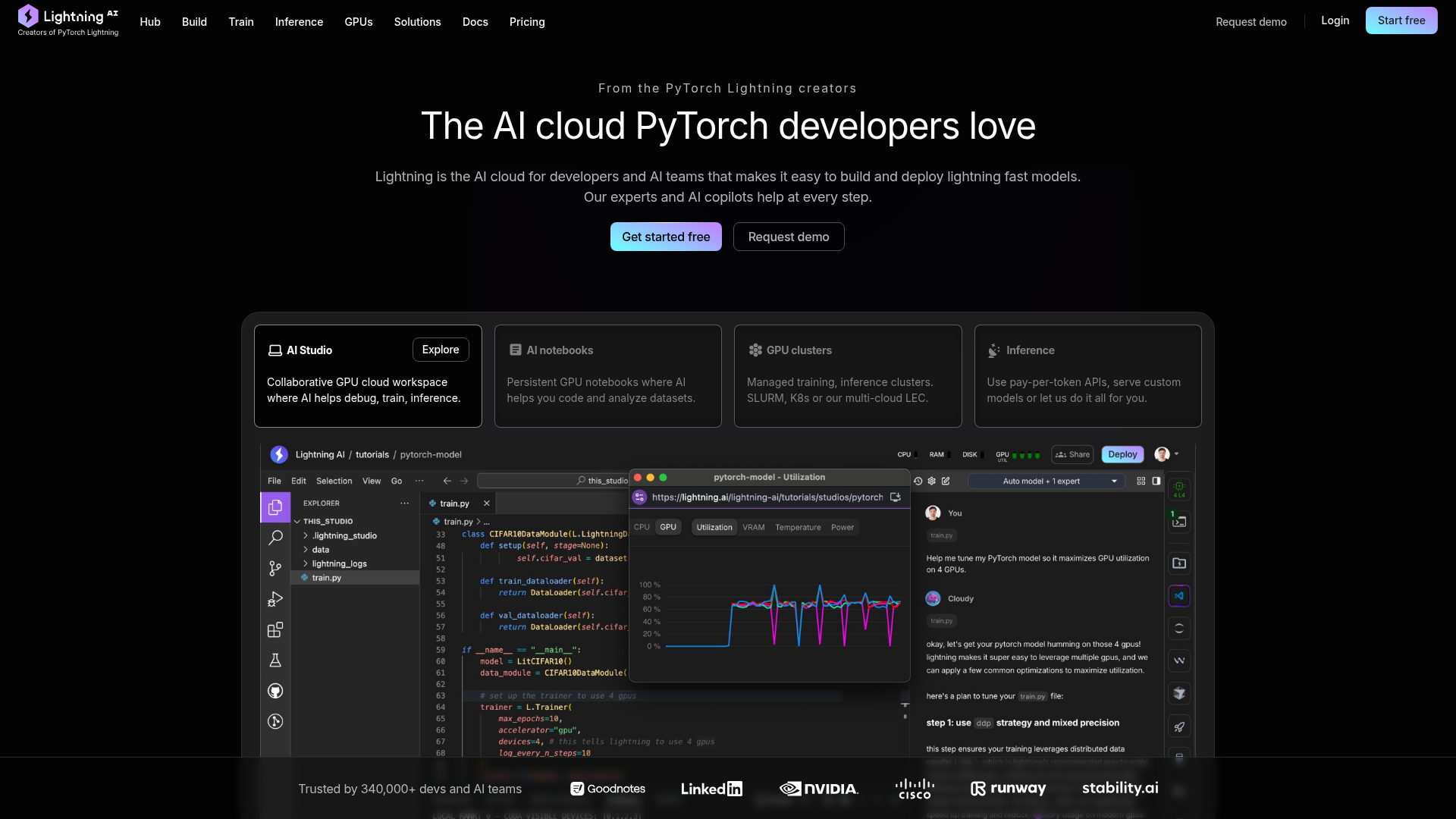 Lightning AI screenshot