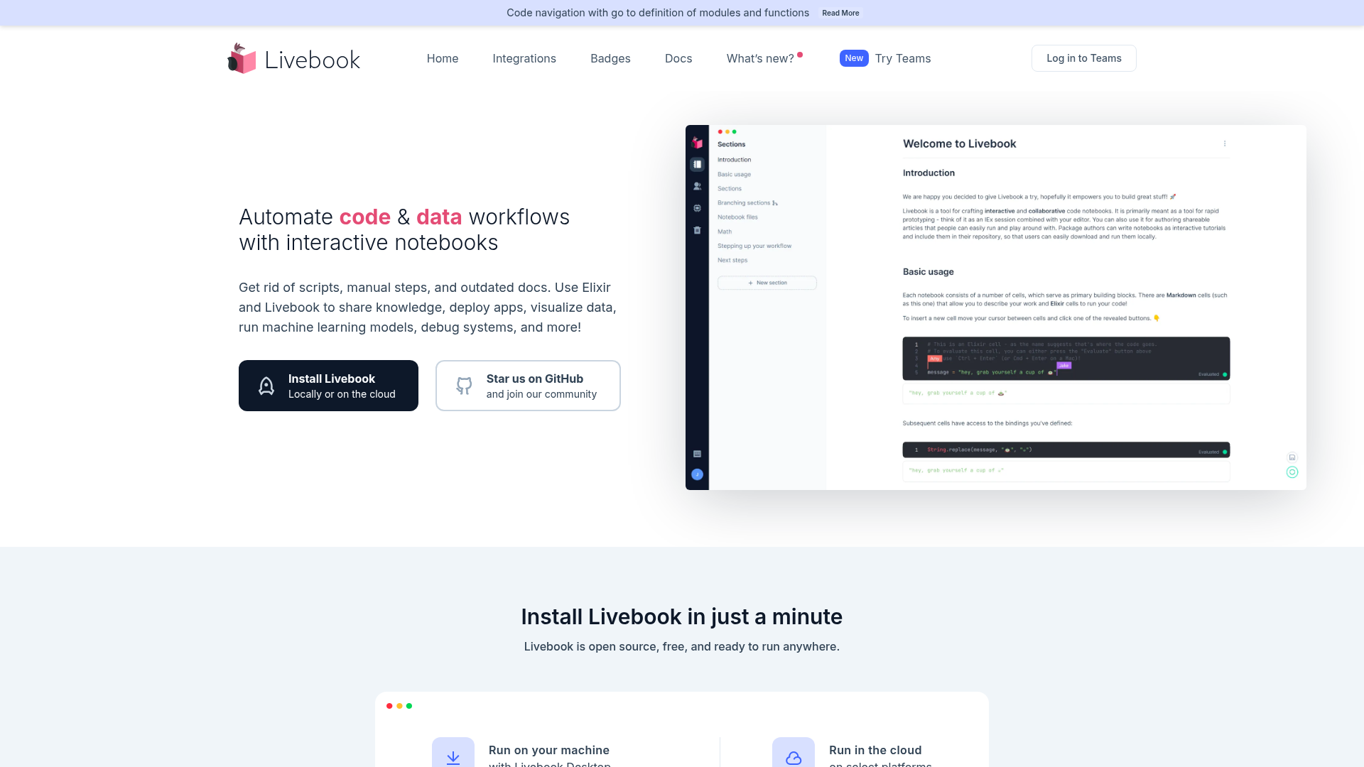 livebook+dev