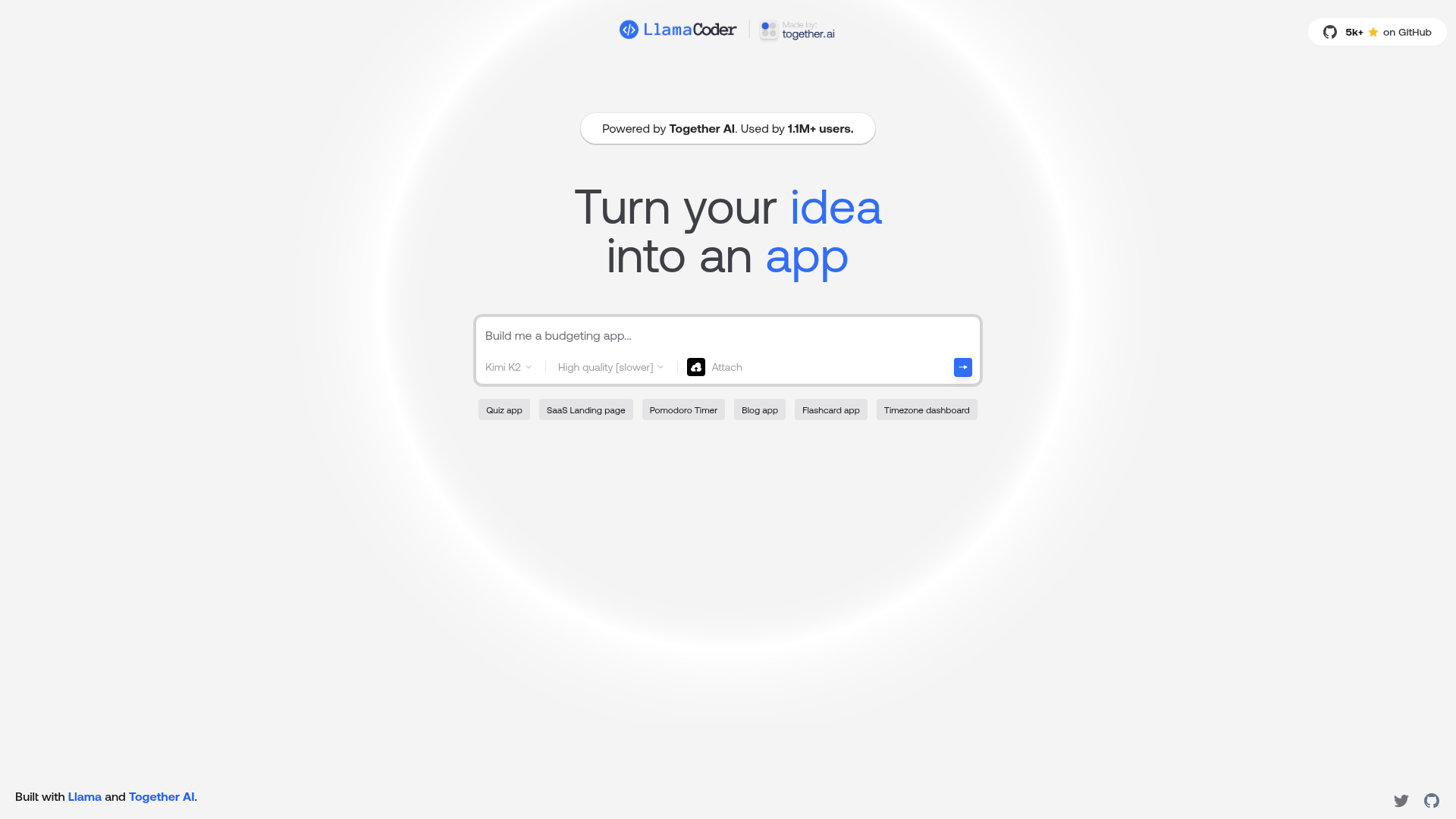 Llama Coder screenshot