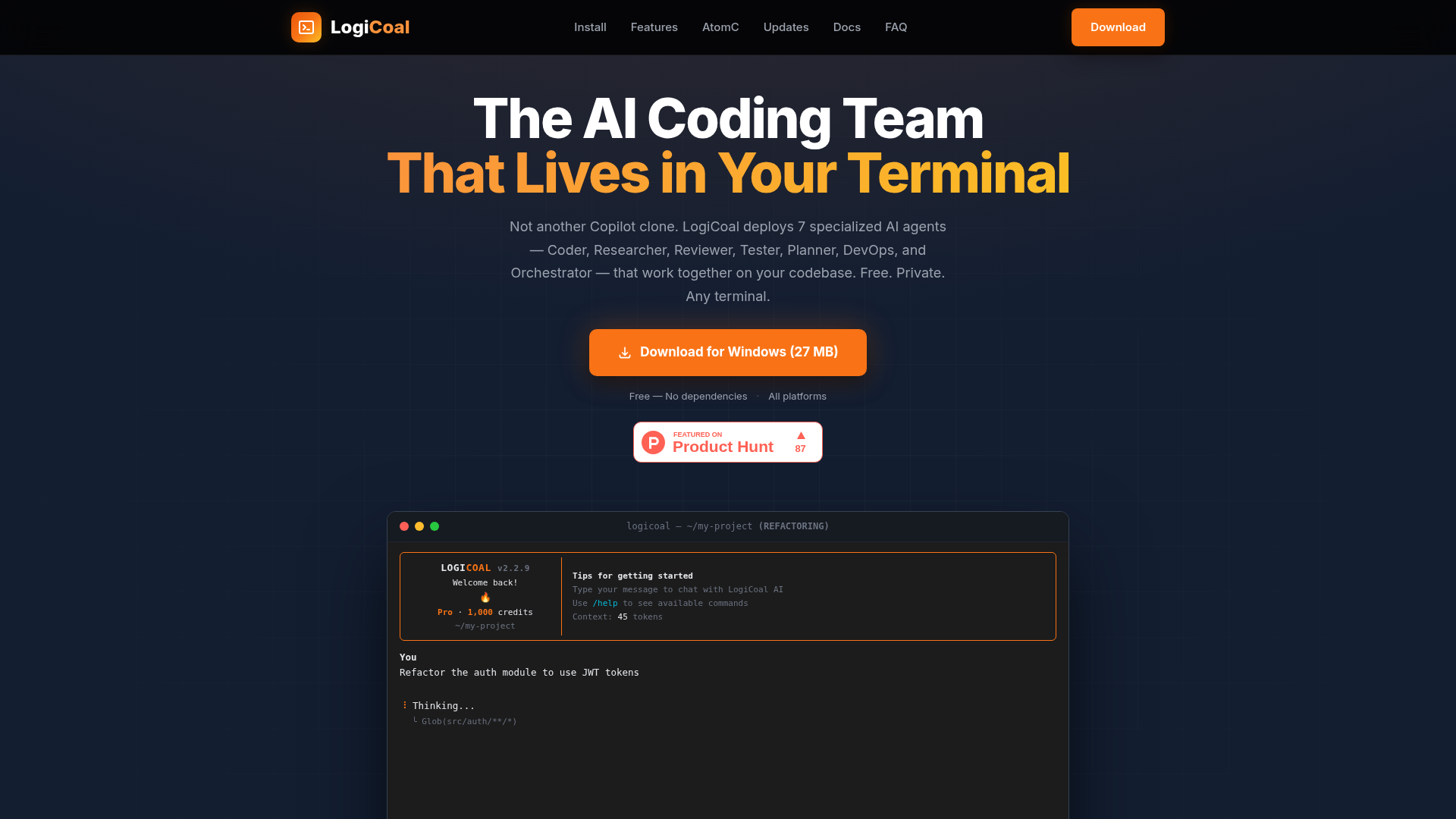 LogiCoal screenshot