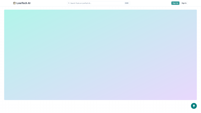 LowTech AI