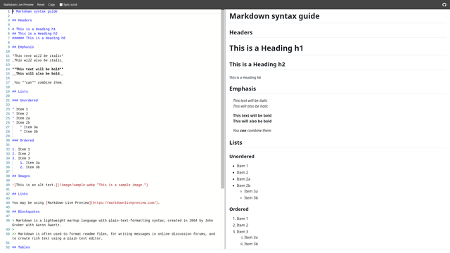 Markdown Live Preview