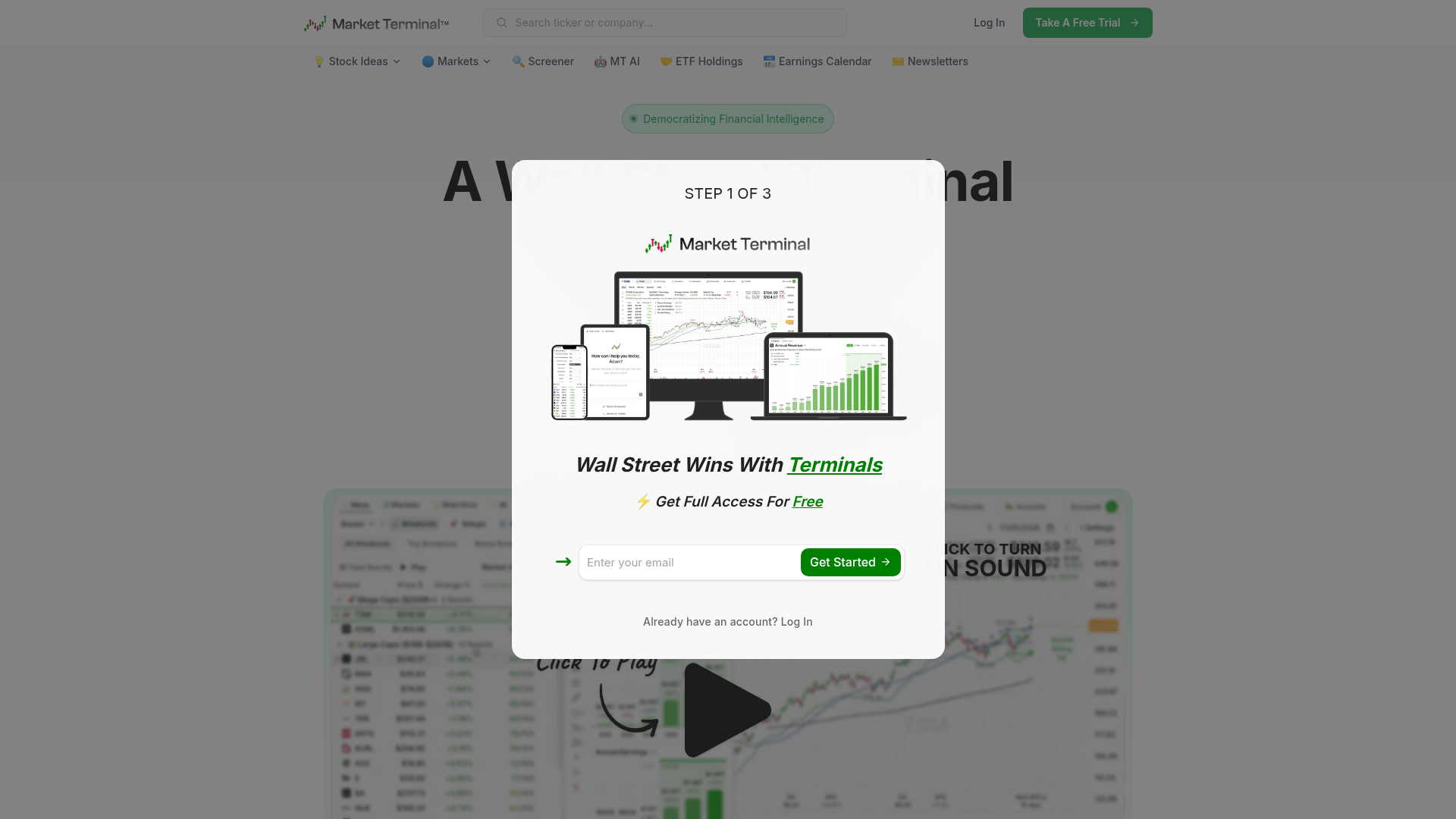 Market Terminal screenshot