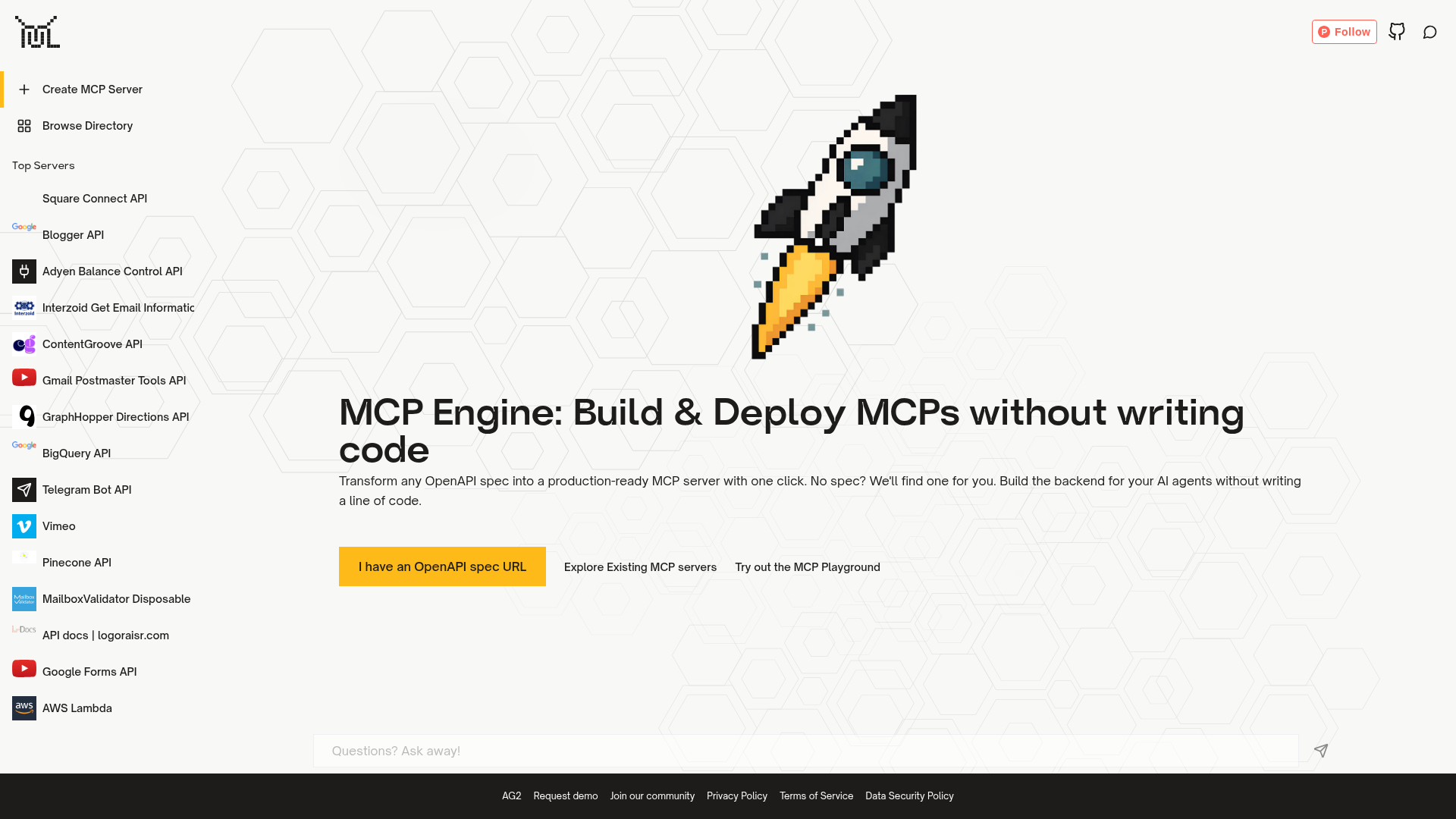 AG2 MCP Builder screenshot