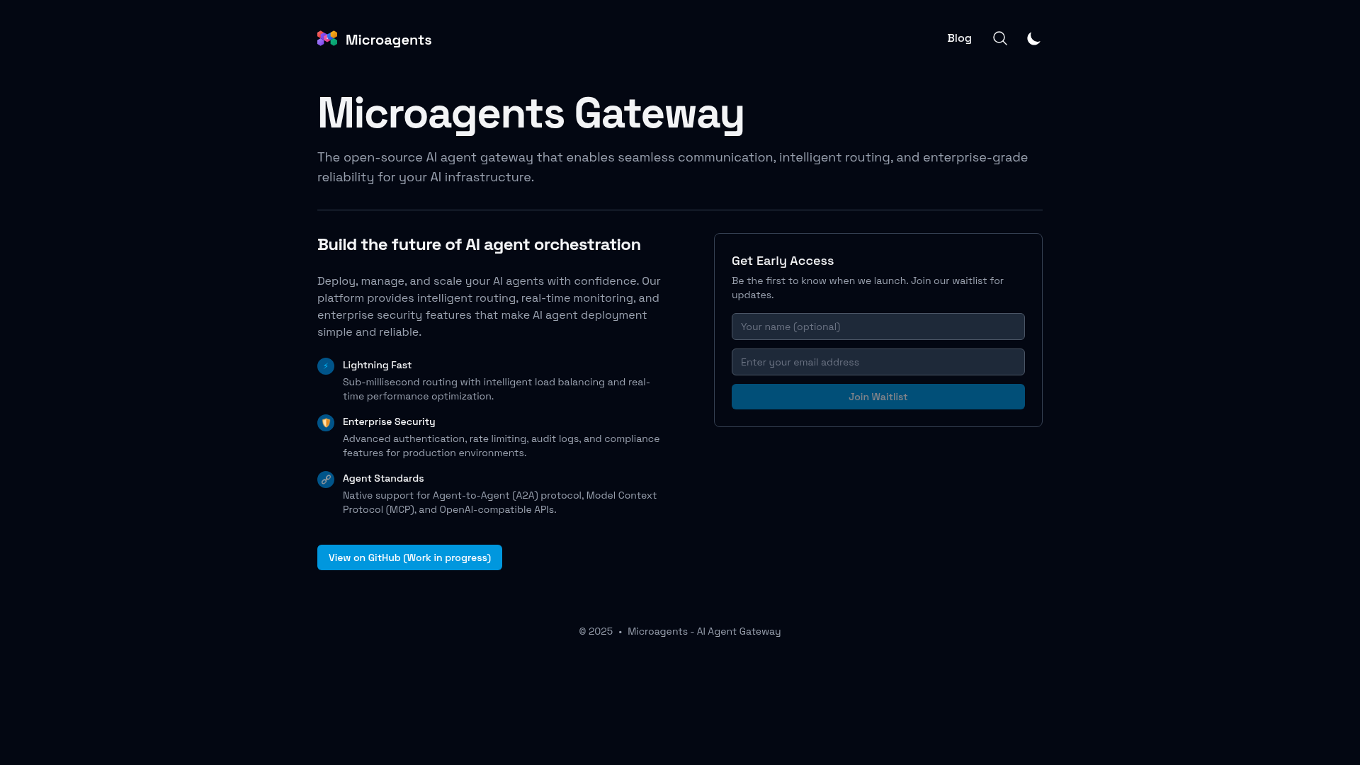 Microagents screenshot