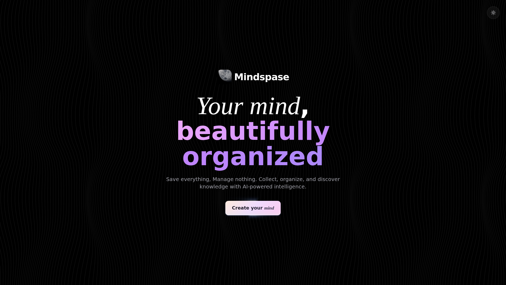 Mindspase screenshot