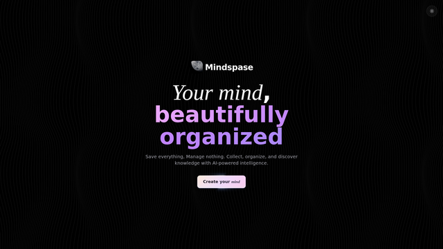 Mindspase screenshot