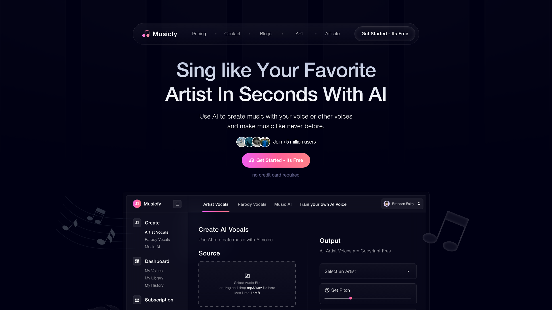 Musicfy AI screenshot