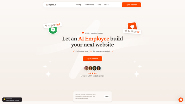 Mysite.ai screenshot