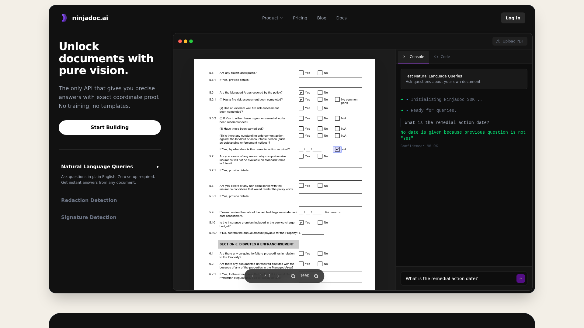 Ninjadoc AI screenshot