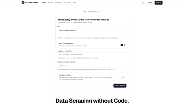No-Code Scraper