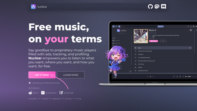 Nuclear Music Player screenshot