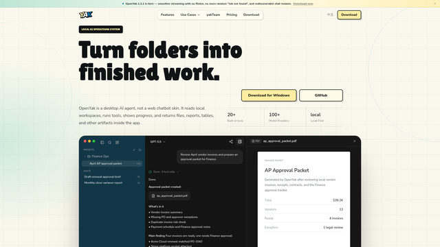 OpenYak screenshot