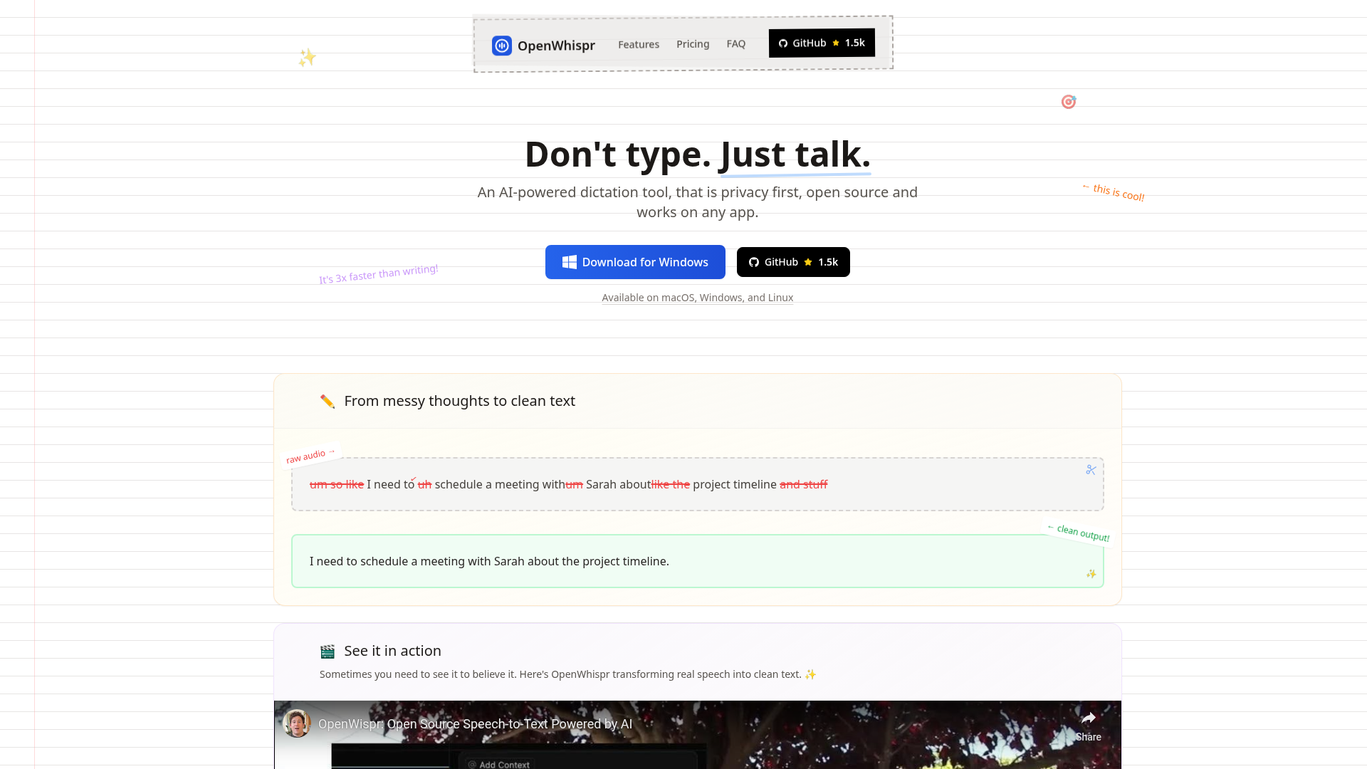 OpenWhispr screenshot