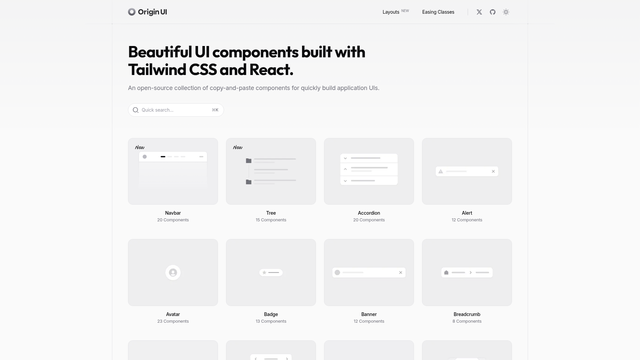 Origin UI screenshot