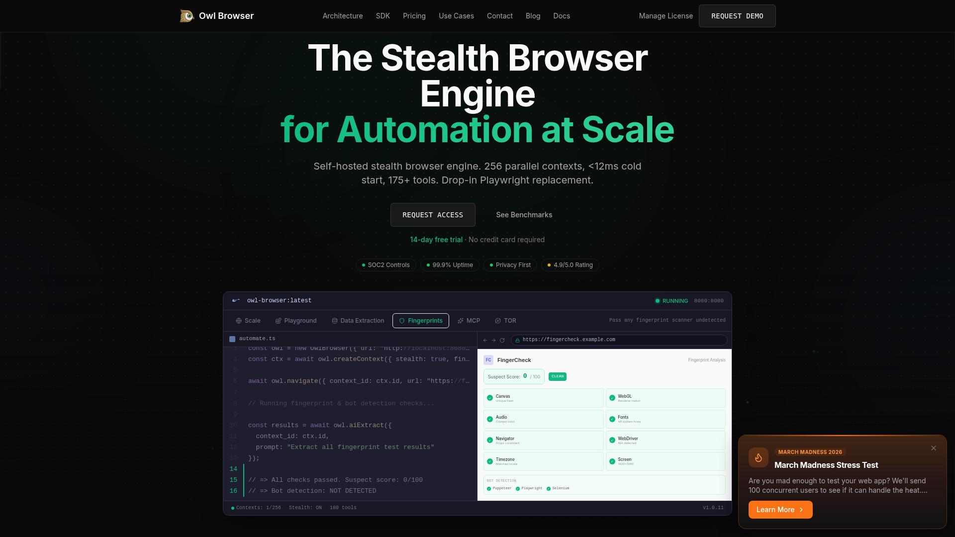 Owl Browser screenshot