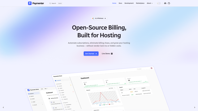 Paymenter screenshot
