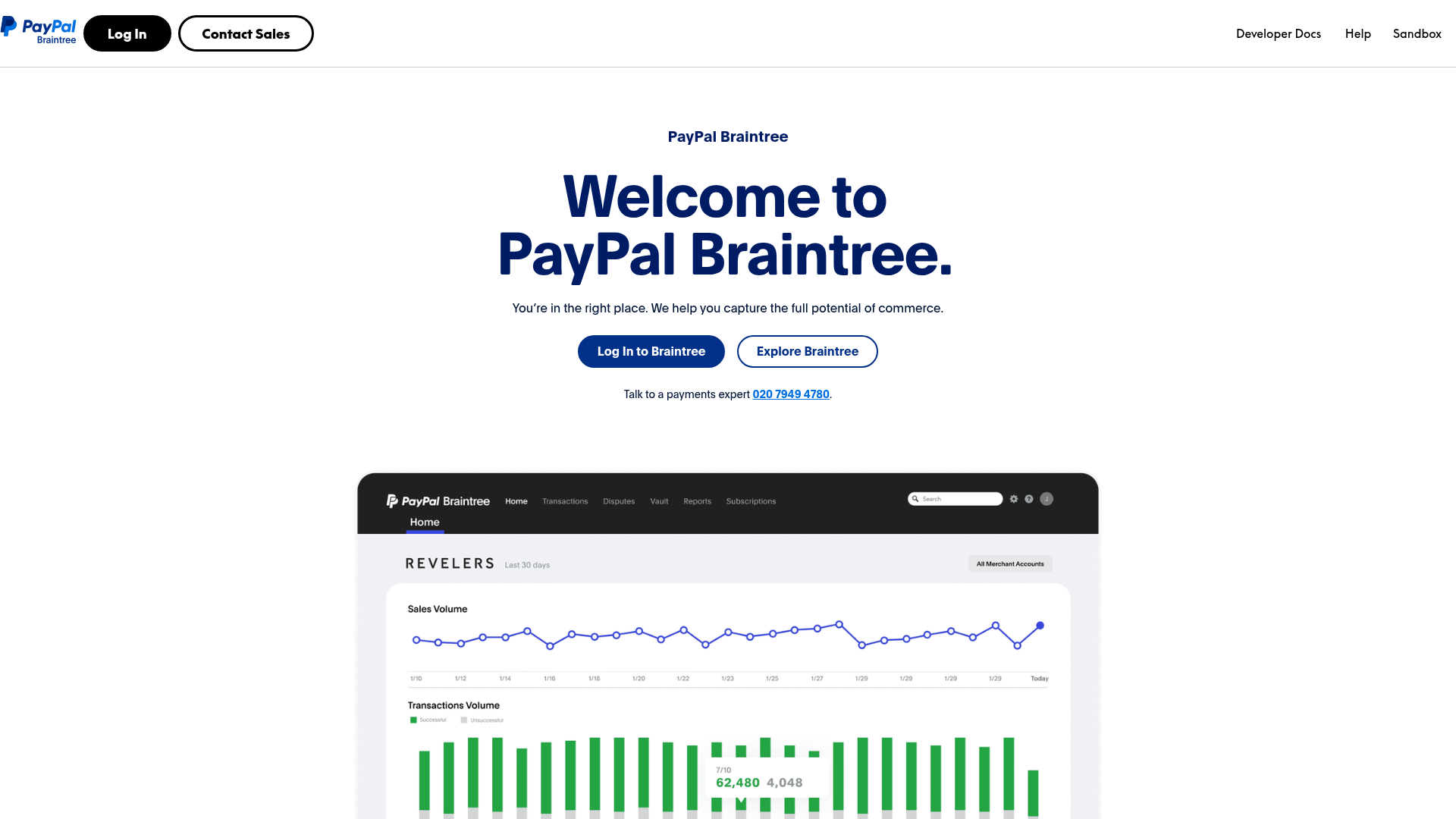 Braintree screenshot