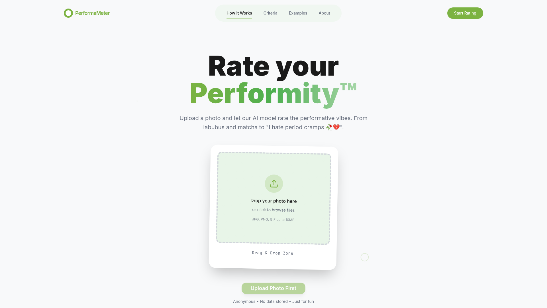 Performative Male Rater screenshot