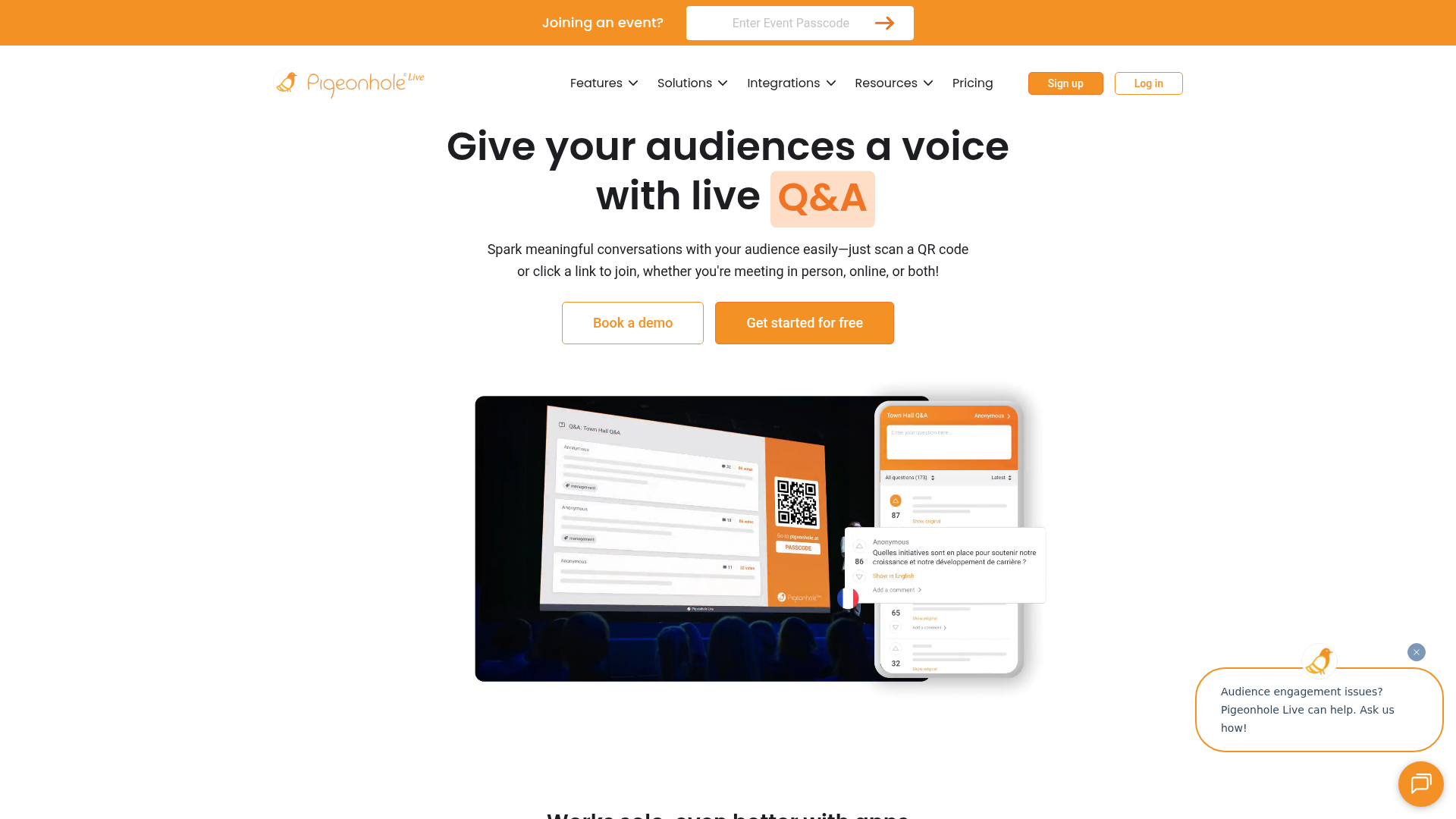 Pigeonhole Live screenshot