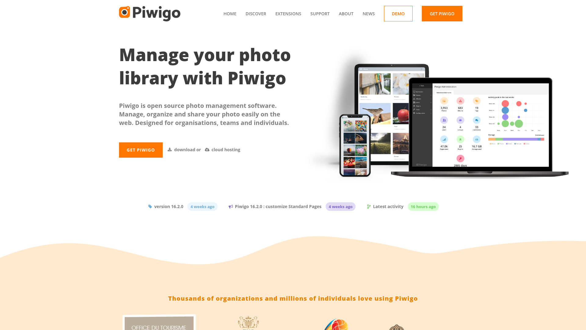 Piwigo screenshot