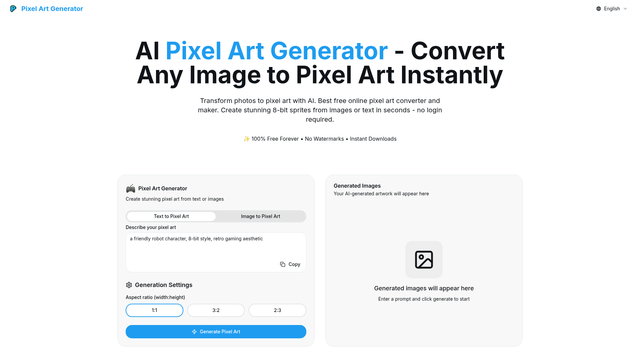 AI Pixel Art Generator
