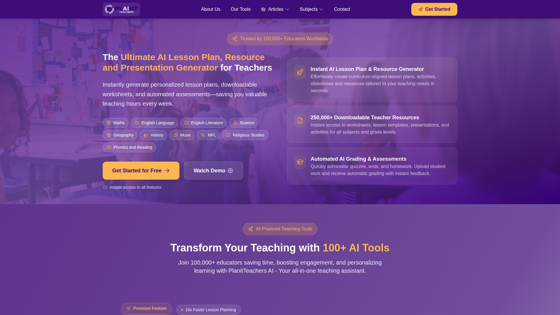 PlanitTeachers screenshot