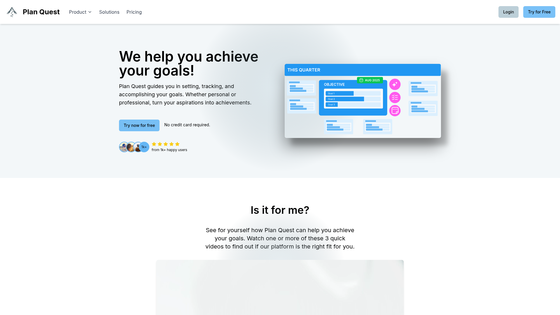 Plan Quest screenshot