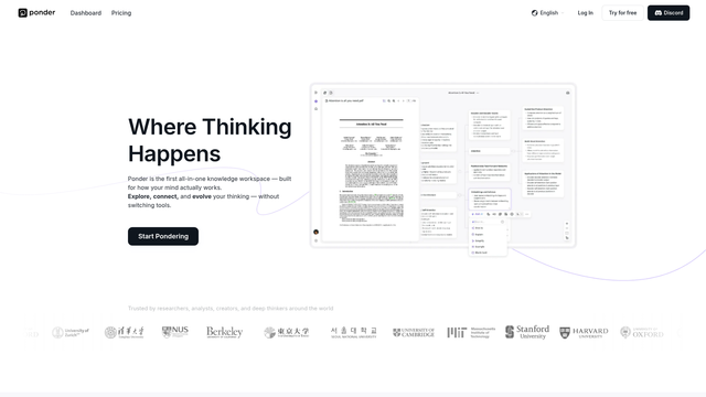 Ponder AI screenshot