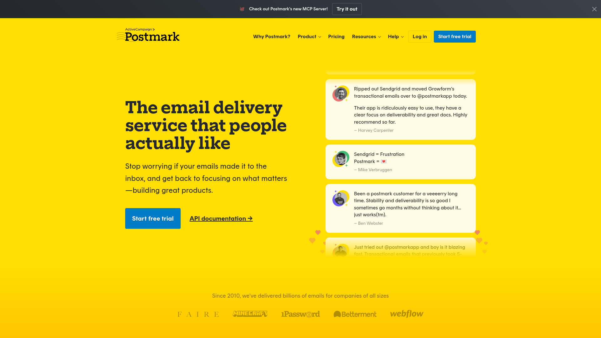 Postmark screenshot