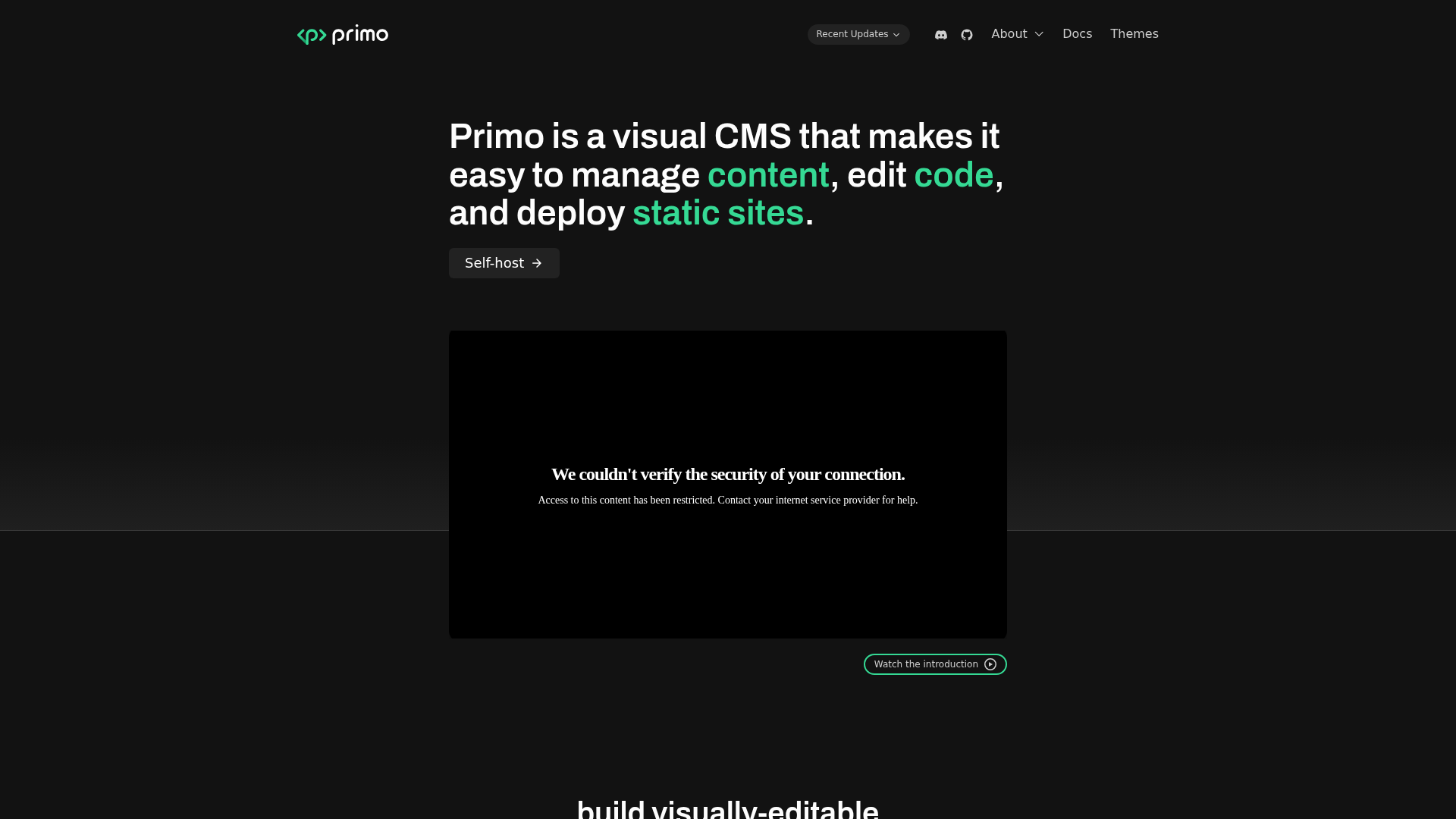 Primo screenshot