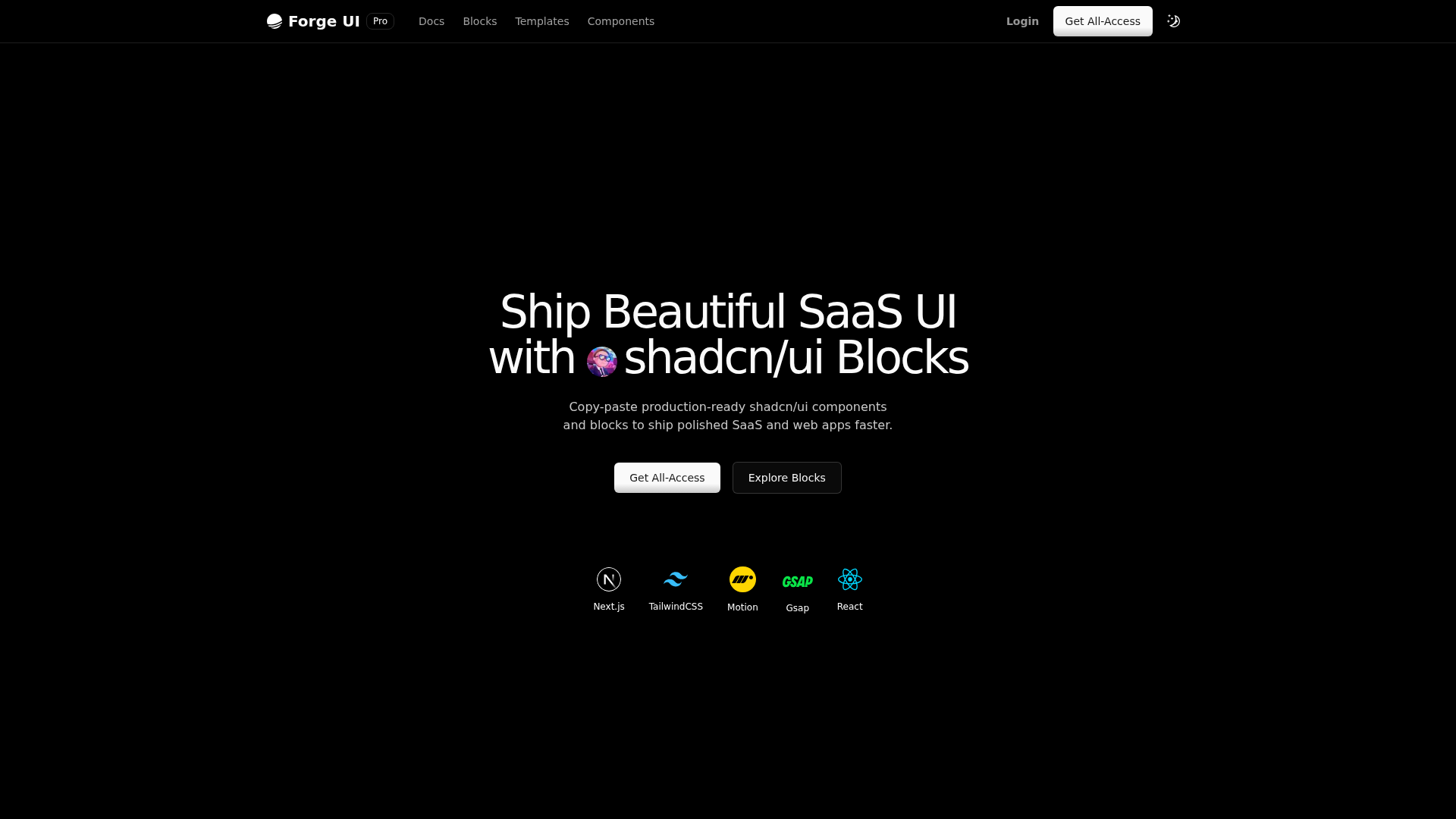 ForgeUI Pro screenshot