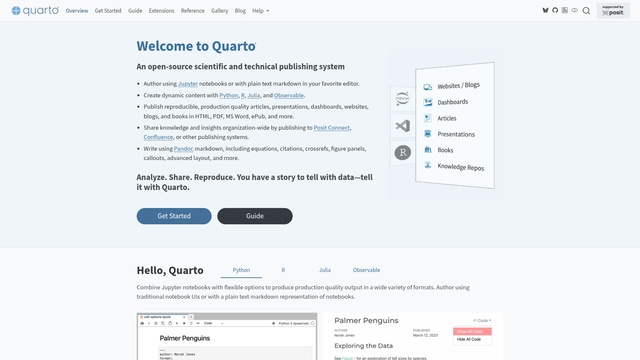 Quarto Create Dynamic Reproducible Documents