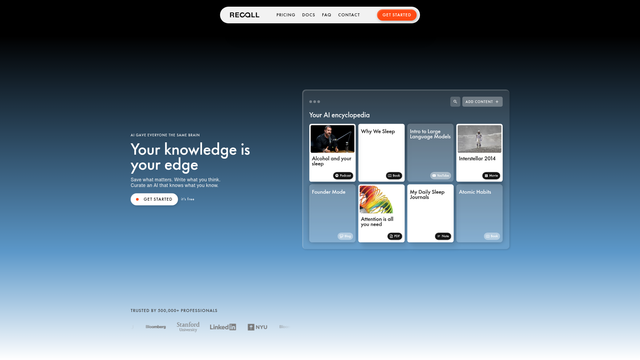 Recall screenshot